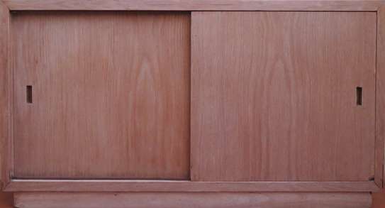 Meru Oak Wood Sliding Door Medicine Storage Cabinet image 3
