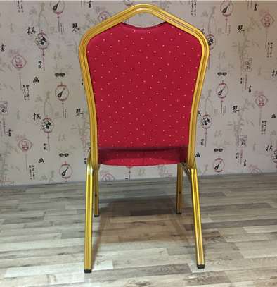 Office Chair: Hotel Banquet Red Armless Office Chair image 3