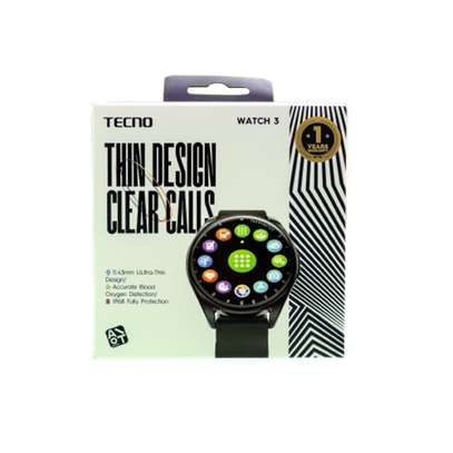 Tecno Watch 3, 1.39'' IPS Display, Oxygen Detection, IP68 image 3