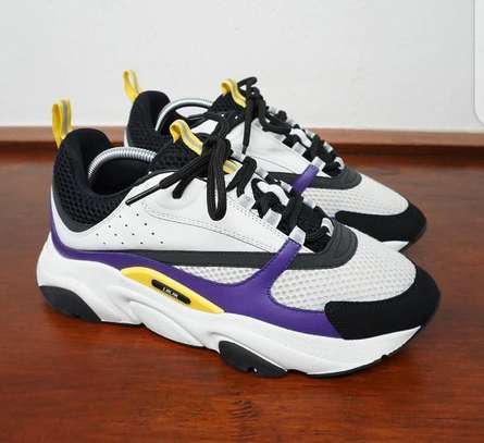 Dior Homme White and Purple Sneakers
