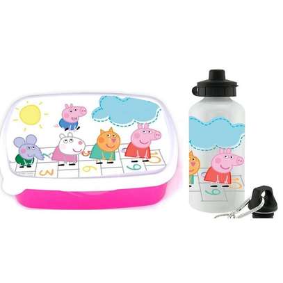 Peppa Pig Snack Box And Aluminum Water Bottle image 1