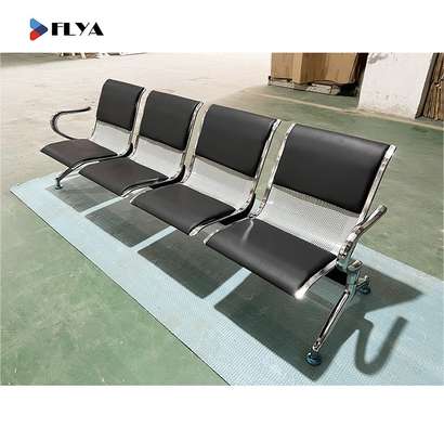 Benches;4-Link Office Reception Waiting Bench image 3