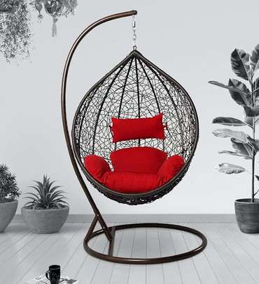 Bird's Nest Rattan Balcony Swing Chair image 1