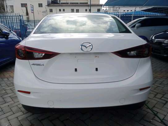 Mazda axela new shape white color image 1