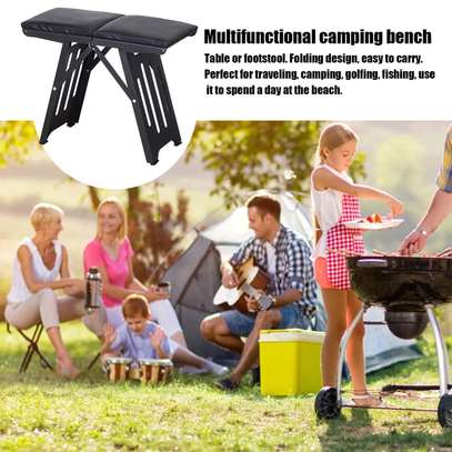 Steel foldable portable chair for camping ,outdoor image 1