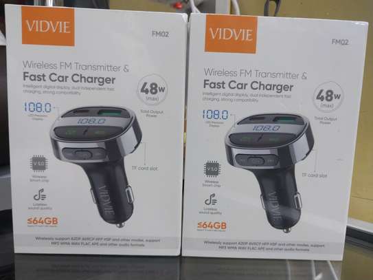 vidvie FM02 Bluetooth car charger FM Transmitter Dual USB image 1