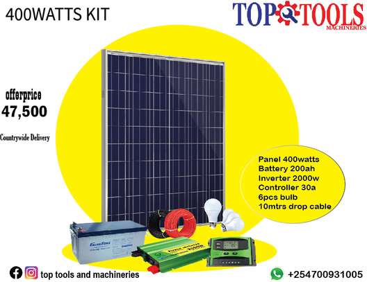 400 Watts Complete Solar Kit image 1