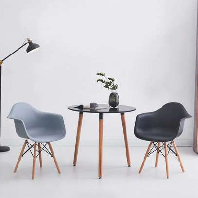 Sudo black plastic bucket Eames dining chair image 3