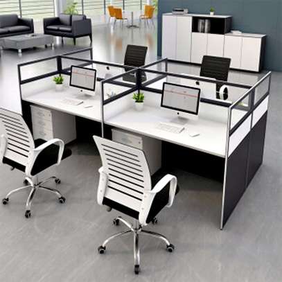Office Workstations : 4 Way Office Working Desk image 7