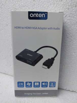 Onten HDMI to HDMI + VGA with Audio Converter Adapter image 3