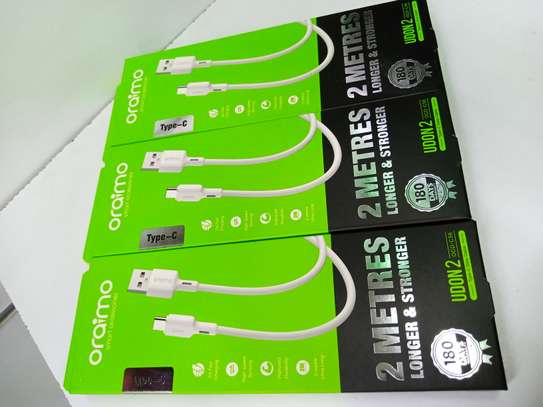 Oraimo Type C Fast Charging Data Cable For Smartphones image 1