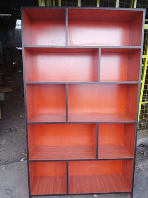Executive mahogany finish bookshelves image 3