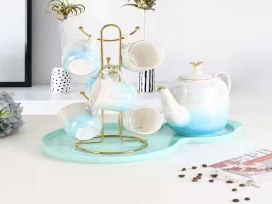 Ceramic tea kettle set image 5