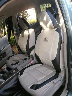Synthetic leather car seat covers with image 2