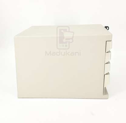 5-Layer Desktop Plastic File Cabinet Storage with Lock image 3