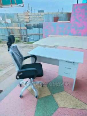 Home office desk plus a well made chair image 1