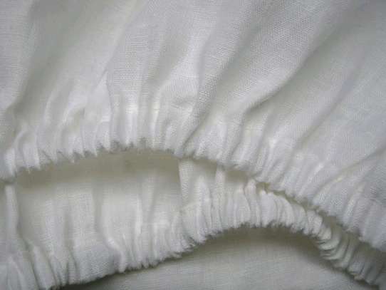 White Striped Fitted Bedsheets image 3