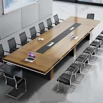 3 M Rectangular Boardroom Table image 1