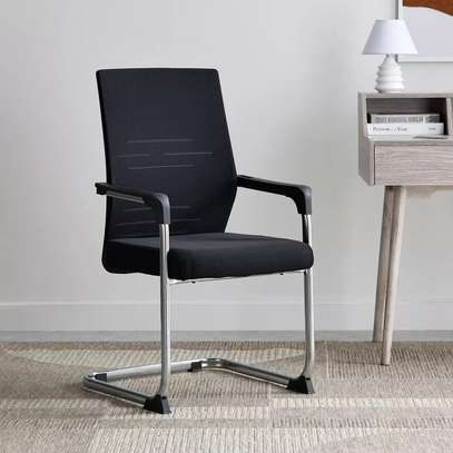 Office Chair: Strong Contilever Mesh Visitor Chair image 1