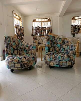 One seater floral upholstered sofas Kenya image 7
