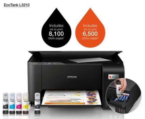 Epson L3210 All-in-One EcoTank Printer (Print, Scan, Copy). image 3