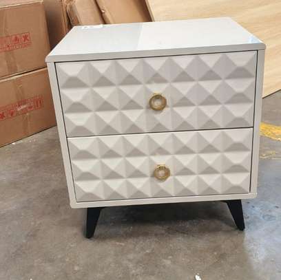 Bedroom Cabinet; Minimalist Bedside Pull-Out Drawers image 5