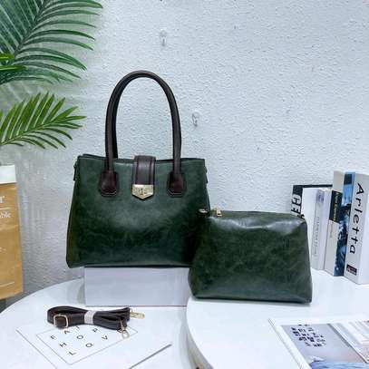 Green classic fashion handbag image 1