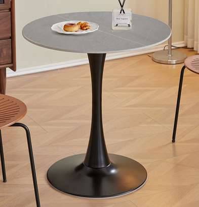 Office Table :  Round Marble Top Breakfast Coffee Table image 5