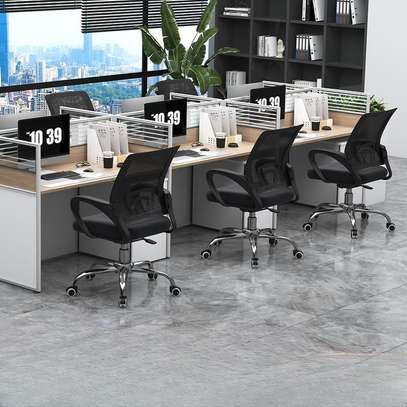 Office Chair :  Clerical Black  Office Chair image 2