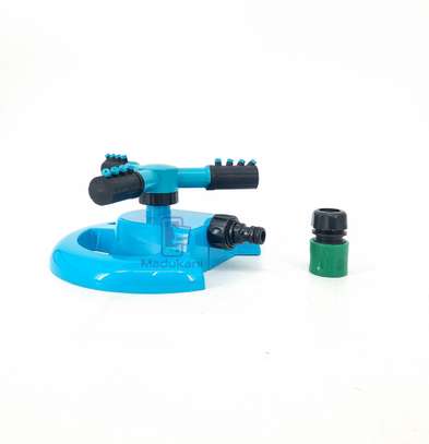 4 Nozzle 3 Arm Rotary Lawn Sprinkler w/Quick Connector image 1