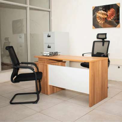 Classic 1.4m Wooden Executive Office Work Desk image 1