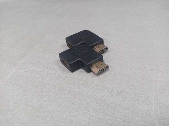 HDMI Male To Female Adapter HDMI 90 Degree L Shaped Connecto image 1