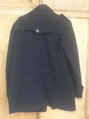 Black short trenchcoat Size XL image 3