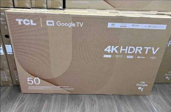 50 TCL smart Google TV UHD 4K Frameless +Free wall mount image 1