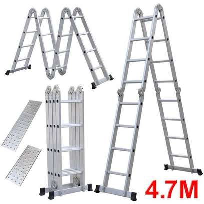 Heavy Duty Combination Aluminium Ladder 4.7m image 1