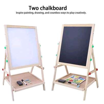 *2 In1 Double Side Wooden Drawing Board image 4