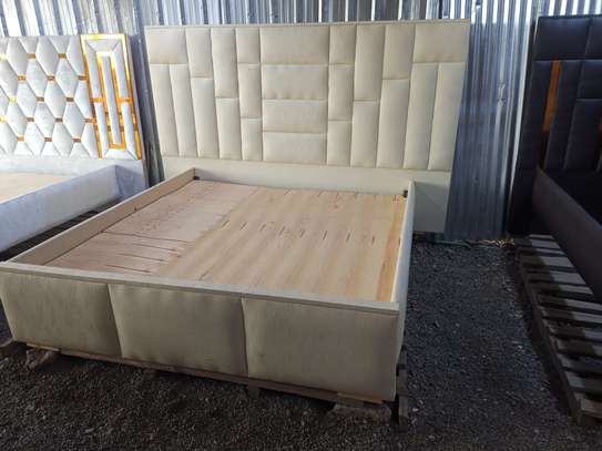King Bed 6*6 Made by hand wood image 3