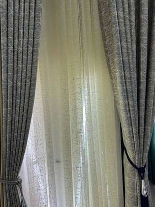 Grey heavy curtains image 3