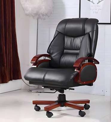 Office Chair: Black Director's Premium Reclining Chair image 1