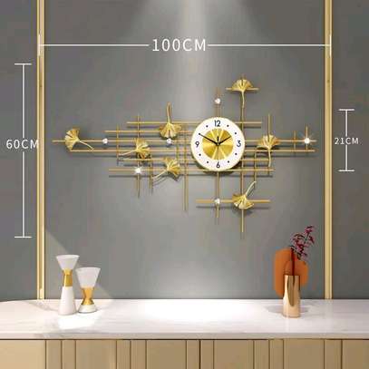 Metal Silent Wall Clock Luxury.Size image 6