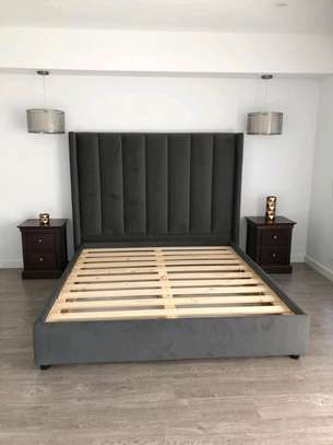 6*6 patterned bed with bedsides image 1