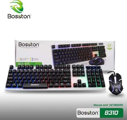 Bosston 8310 Wired Gaming Keyboard & Mouse. image 1