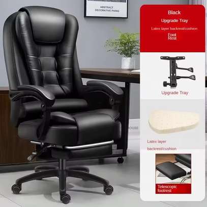 Office Chair; Puffy Executive Leather Office Chair image 3