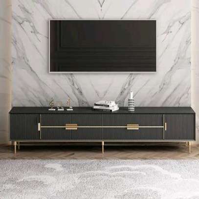 LATEST TV STAND IN BLACK image 1