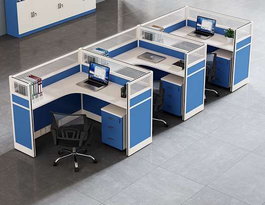 OFFICE DESK: 4 Way Beauty Office Workstation image 3