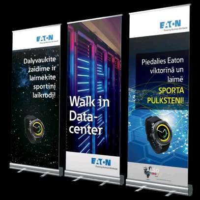 ROLL UP BANNERS, DOOR STAND BANNERS AND BACKDROP BANNERS image 1