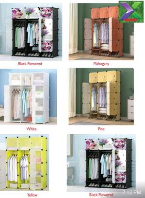 3 column plastic wardrobe image 1