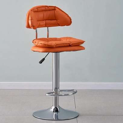 Modern Luxury Bar Stool with Light Rotating Seat image 5