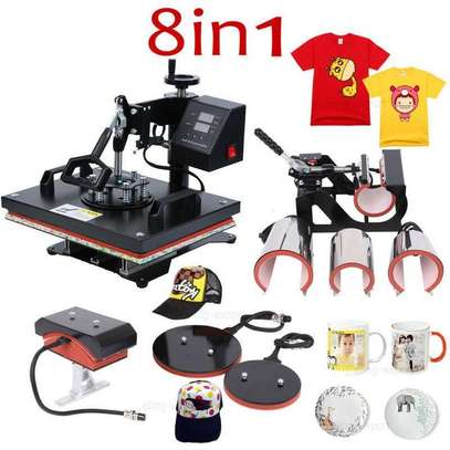 8 in 1 Combo 360° Swing Away Heat Transfer Press image 1