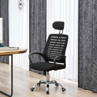 Executive Ergonomic Mesh Office Chair–Adjustable Headrest image 2